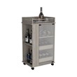 Lansing Bar Cart with 2-Side Shelves in Light Gray Engineered Wood