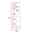 Bar Double Door Cabinet 8 Built in Wine Rack 4 Legs 4 Shelves Black Wengue