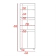 Armoire 2 Shelves Rod Double Door Cabinet Armoire Black Engineered  Wood