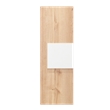 Medicine Cabinet Single Door 3 Shelves Light Oak / White Engineered Wood
