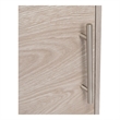 Nightstand Single Door Cabinet 1 Shelf Superior Top Light Gray Engineered wood