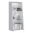 Gakona Bookcase 3 shelves White Engineered Wood