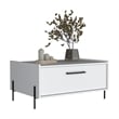 Juneau Coffee Table 1 shelf 4 legs White