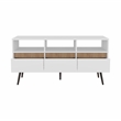 Barrow TV Stand 3 Drawers 3 Shelves White Engineered Wood