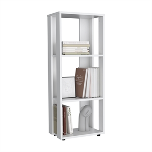 Laurier Office Library 3 Shelves White Engineered Wood