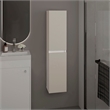 Burgaw Bathroom Cabinet 2 Doors 4 Shelves White Gray Oak Engineered Wood