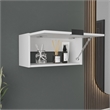 Caroleen Wall Cabinet 1 door 1 Shelf White Engineered Wood