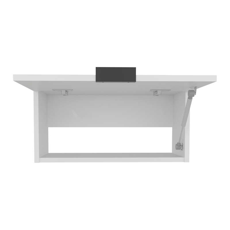 Caroleen Wall Cabinet 1 door 1 Shelf White Engineered Wood