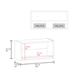 Caroleen Wall Cabinet 1 door 1 Shelf White Engineered Wood