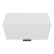 Caroleen Wall Cabinet 1 door 1 Shelf White Engineered Wood