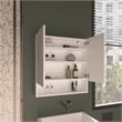 Susitna Medicine Cabinet 2 Doors 4 Shelves White Engineered Wood
