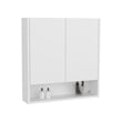 Susitna Medicine Cabinet 2 Doors 4 Shelves White Engineered Wood