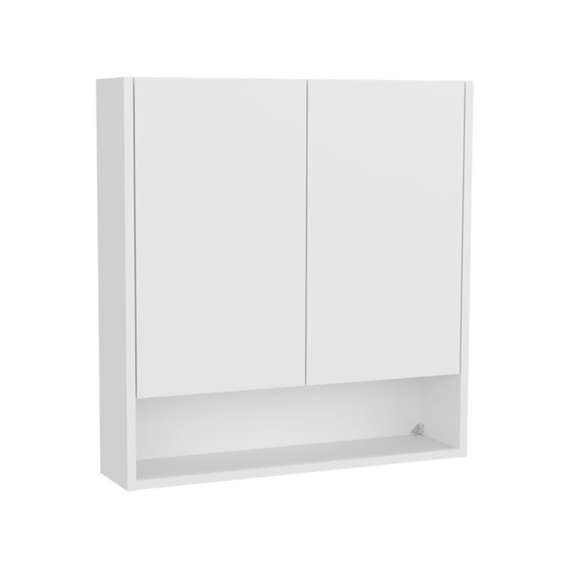 Susitna Medicine Cabinet 2 Doors 4 Shelves White Engineered Wood