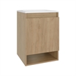 Elsie Bathroom Vanity 1 Door 2 Shelves Light Oak Engineered Wood