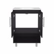 Azure Bathroom Vanity 2 Doors 2 shelves Black Wengue Engineered Wood