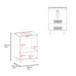 Azure Bathroom Vanity 2 Doors 2 shelves Black Wengue Engineered Wood