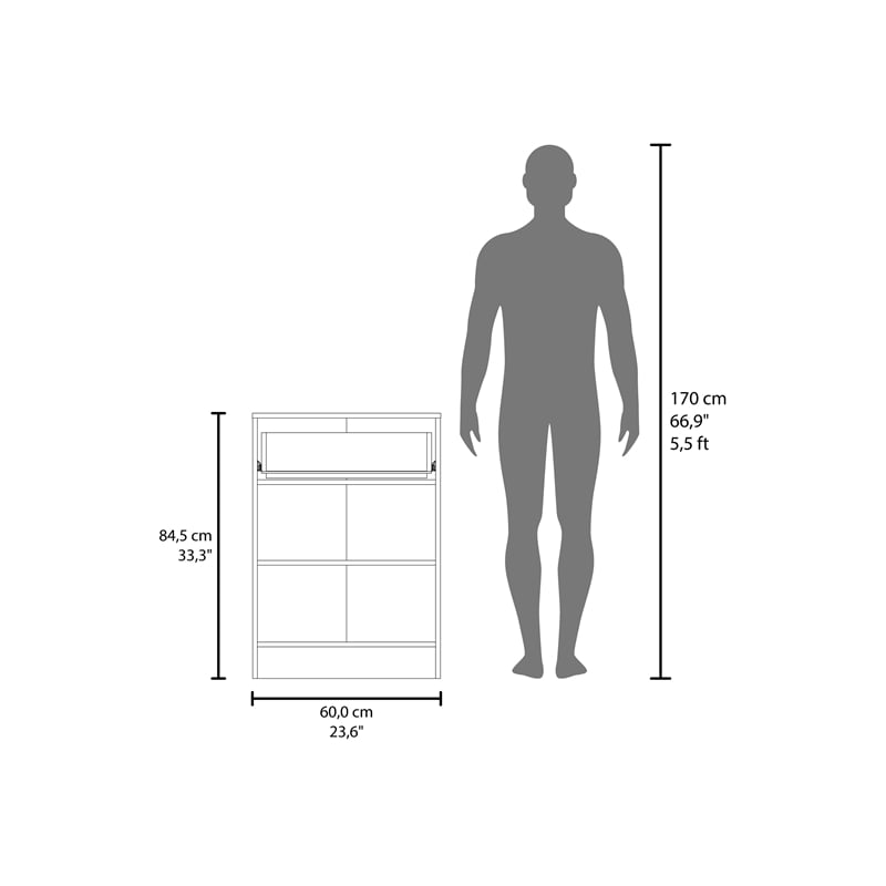 Barbados Pantry Cabinet 1 Drawer 2 Shelves 2 Doors Black Wengue Engineered Wood