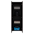 Ghent Armoire 2 Doors 4 Shelves Walnut / Black Wengue Engineered Wood