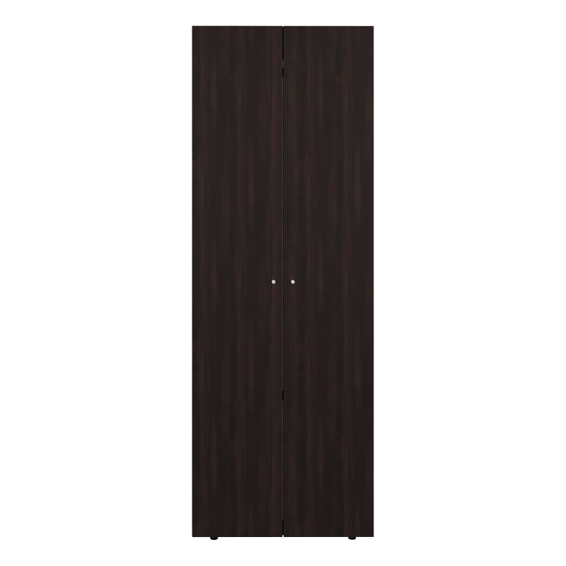 Ghent Armoire 2 Doors 4 Shelves Walnut / Black Wengue Engineered Wood