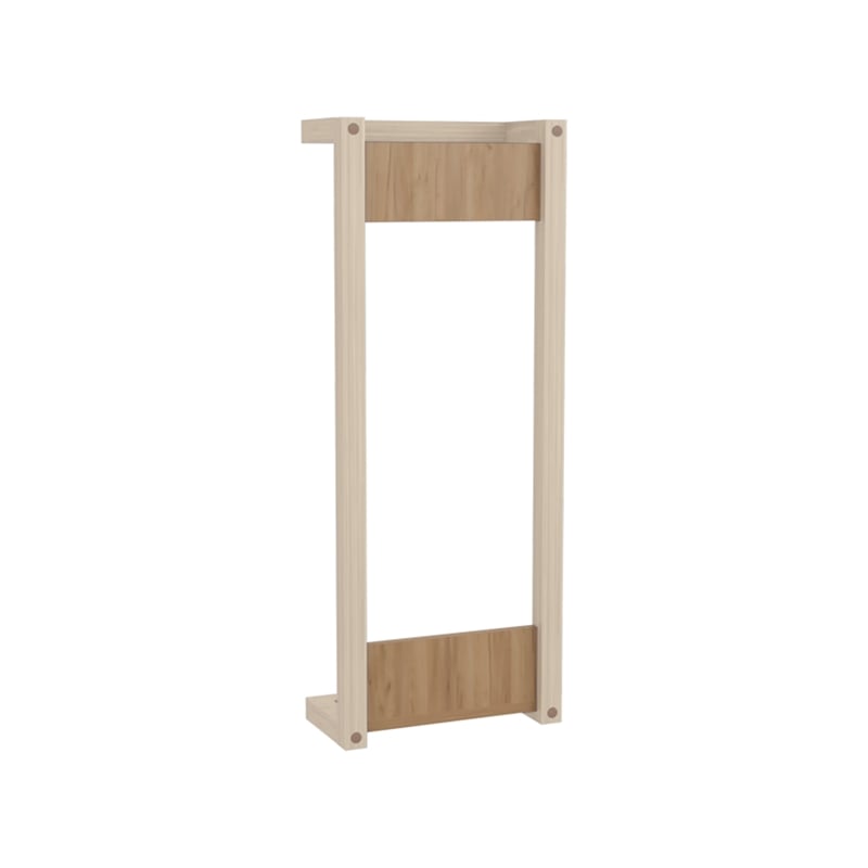 Ambia Wall Tower Rack Light Oak Engineered Wood