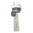 Norco Wall Shelf 3 Shelves White / Light Oak Engineered Wood