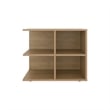 Orchards Console Sideboard 4 Shelves Light Oak Engineered Wood