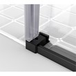 Elegant Kitchen and Bath Raleigh Frameless Stainless Steel Shower Door in Black