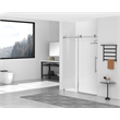 Elegant Kitchen and Bath Raleigh Frameless Stainless Steel Shower Door in Chrome