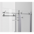 Elegant Kitchen and Bath Raleigh Frameless Stainless Steel Shower Door in Chrome