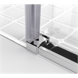 Elegant Kitchen and Bath Raleigh Frameless Stainless Steel Shower Door in Chrome