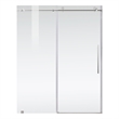 Elegant Kitchen and Bath Raleigh Frameless Stainless Steel Shower Door in Chrome