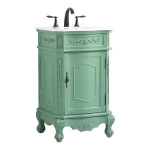 Elegant Kitchen and Bath Danville 21&quot Single Solid Wood Bathroom Vanity in Green