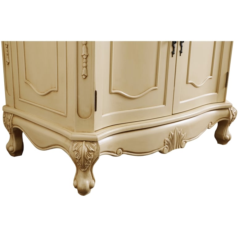 Elegant Kitchen and Bath Danville Solid Wood Bathroom Vanity in Antique Beige