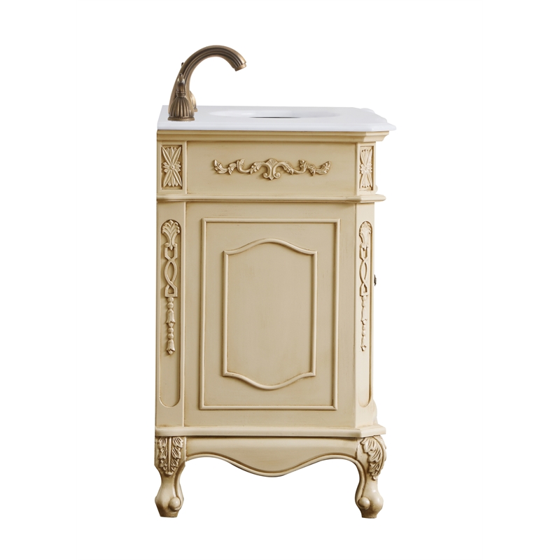 Elegant Kitchen and Bath Danville Solid Wood Bathroom Vanity in Antique Beige