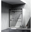 Elegant Kitchen and Bath Warren Semi-frameless Aluminum Shower Door in Black