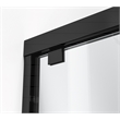 Elegant Kitchen and Bath Warren Semi-frameless Aluminum Shower Door in Black