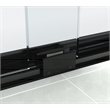Elegant Kitchen and Bath Warren Semi-frameless Aluminum Shower Door in Black