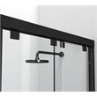 Elegant Kitchen and Bath Warren Semi-frameless Aluminum Shower Door in Black