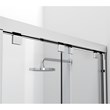 Elegant Kitchen and Bath Warren Semi-frameless Aluminum Shower Door in Chrome