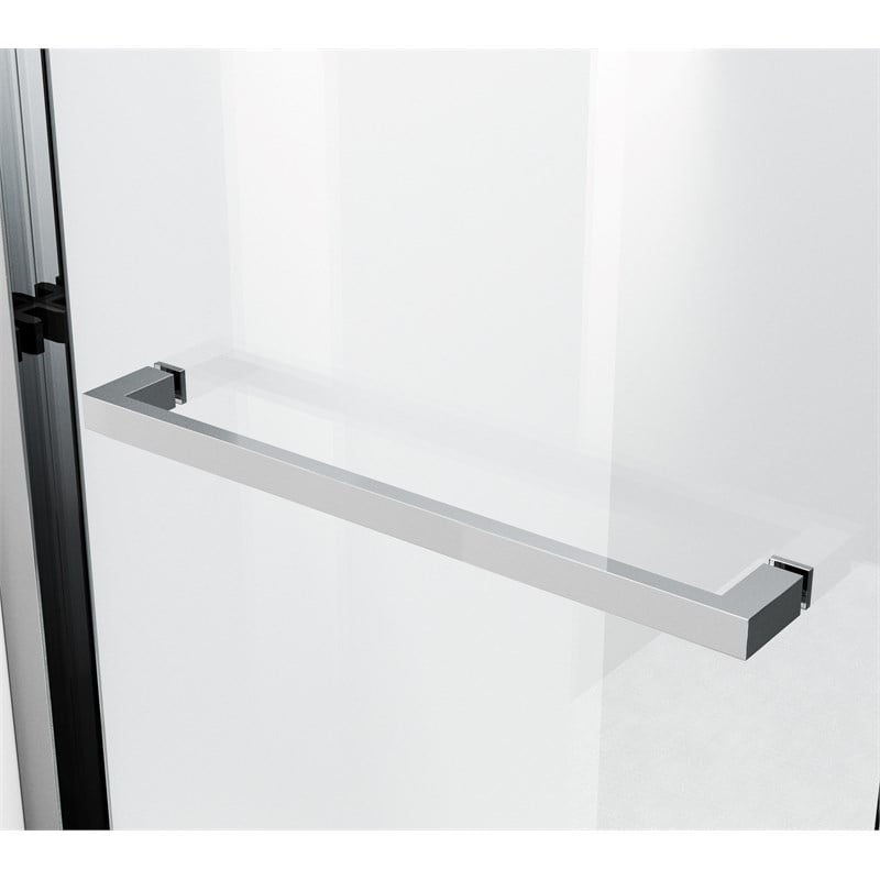 Elegant Kitchen and Bath Warren Semi-frameless Aluminum Shower Door in Chrome