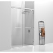 Elegant Kitchen and Bath Warren Semi-frameless Aluminum Shower Door in Chrome