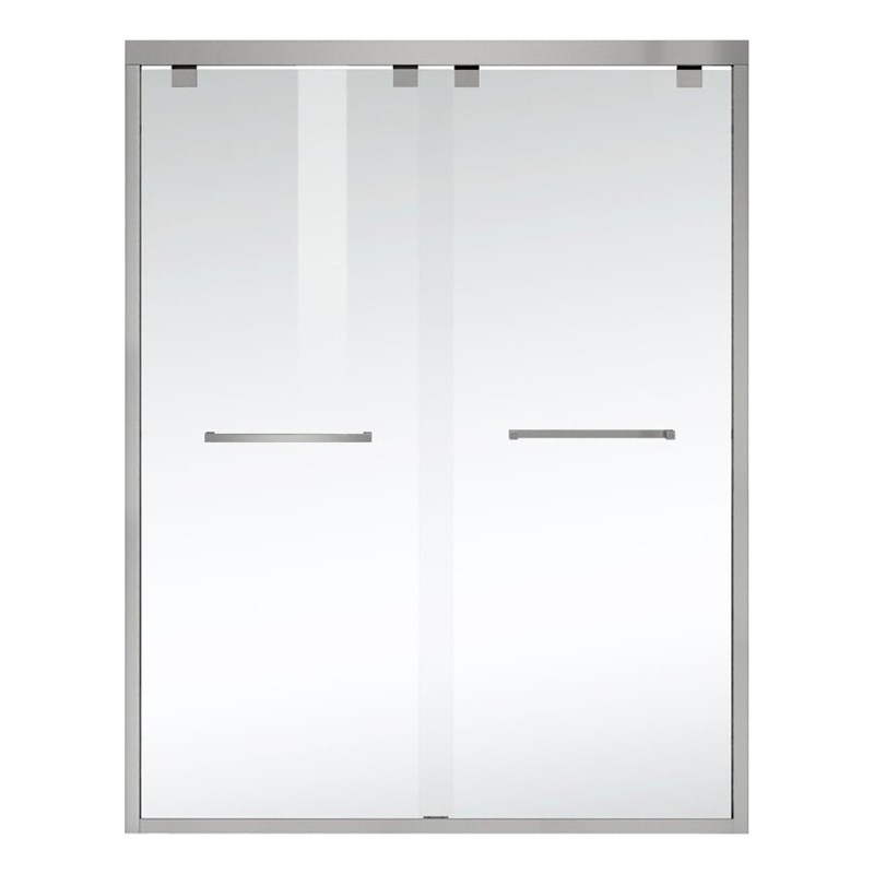 Elegant Kitchen and Bath Warren Semi-frameless Aluminum Shower Door in Nickel