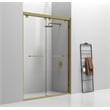 Elegant Kitchen and Bath Warren Semi-frameless Aluminum Shower Door in Gold