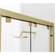 Elegant Kitchen and Bath Warren Semi-frameless Aluminum Shower Door in Gold