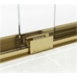 Elegant Kitchen and Bath Warren Semi-frameless Aluminum Shower Door in Gold