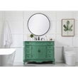 Elegant Kitchen and Bath Danville Single Solid Wood Bathroom Vanity in Green