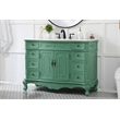Elegant Kitchen and Bath Danville Single Solid Wood Bathroom Vanity in Green