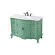 Elegant Kitchen and Bath Danville Single Solid Wood Bathroom Vanity in Green
