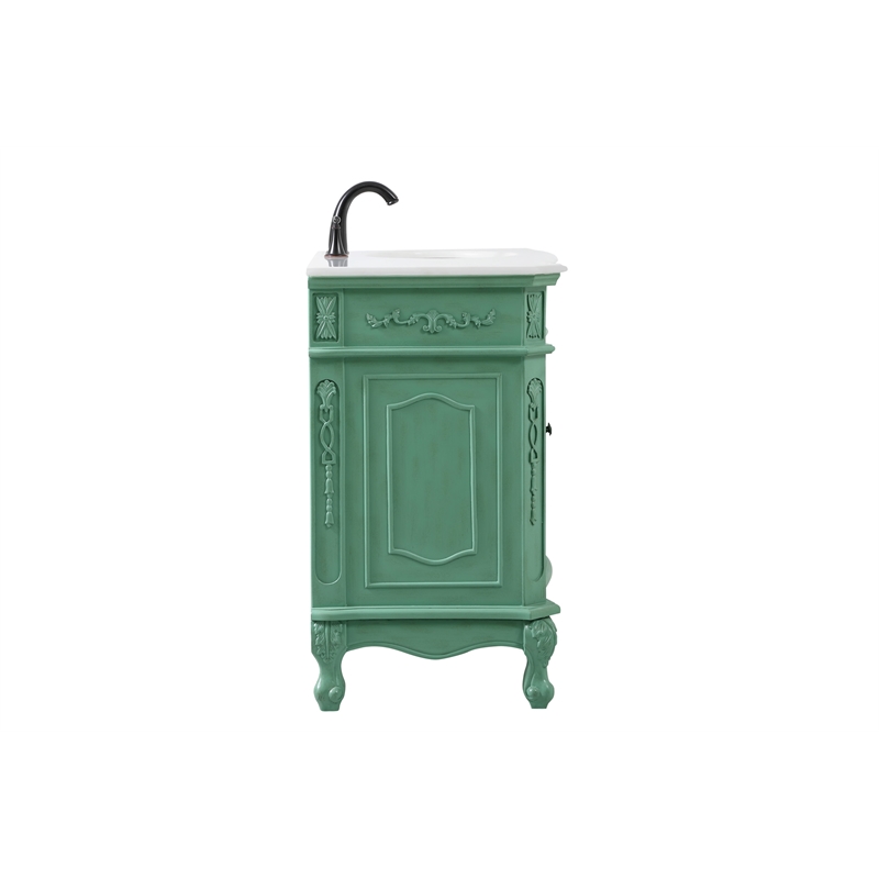Elegant Kitchen and Bath Danville Single Solid Wood Bathroom Vanity in Green