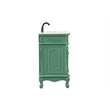 Elegant Kitchen and Bath Danville Single Solid Wood Bathroom Vanity in Green
